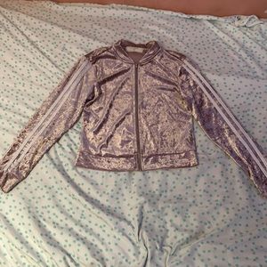 Girls Pink Cropped Zip-Up Jacket